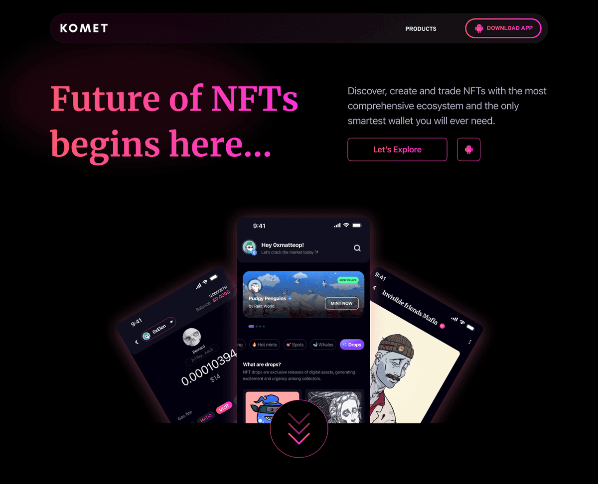 I have built, Komet Website